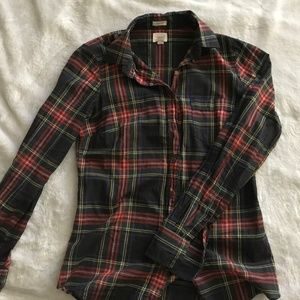 J. Crew Plaid Button Down Shirt